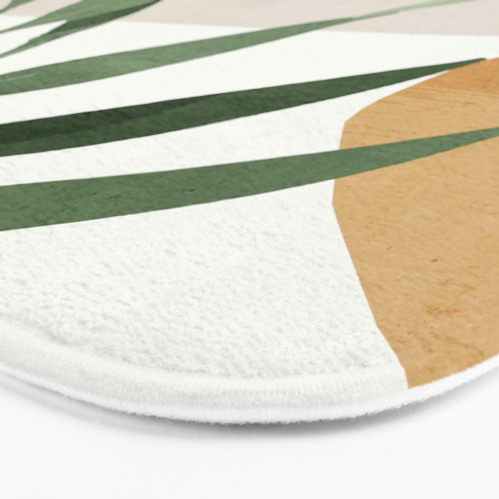 Abstract Art Tropical Leaves 72 Bath Mat Gallery Image 3