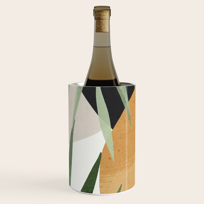 Abstract Art Tropical Leaves 72 Wine Chiller Gallery Image 3