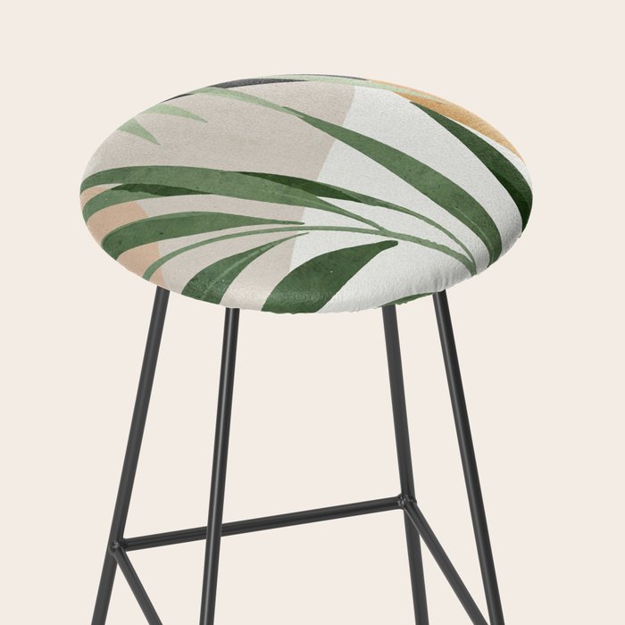 Abstract Art Tropical Leaves 72 Stool Gallery Image 2