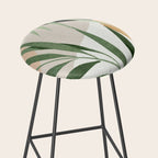 Abstract Art Tropical Leaves 72 Stool Gallery Image 2