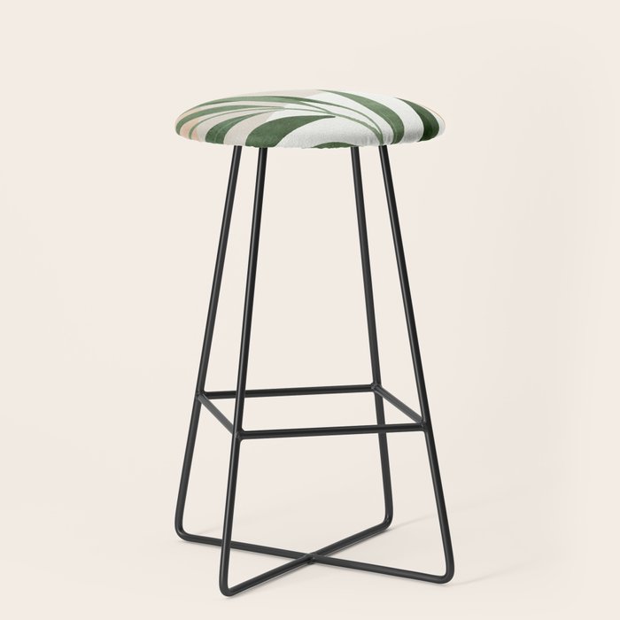 Abstract Art Tropical Leaves 72 Stool Gallery Image 1
