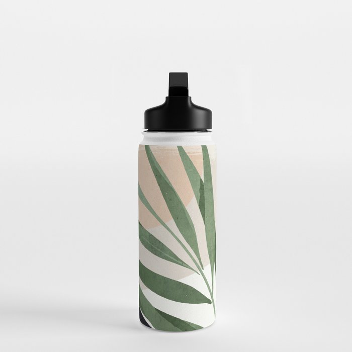 Abstract Art Tropical Leaves 72 Water Bottle Gallery Image 3