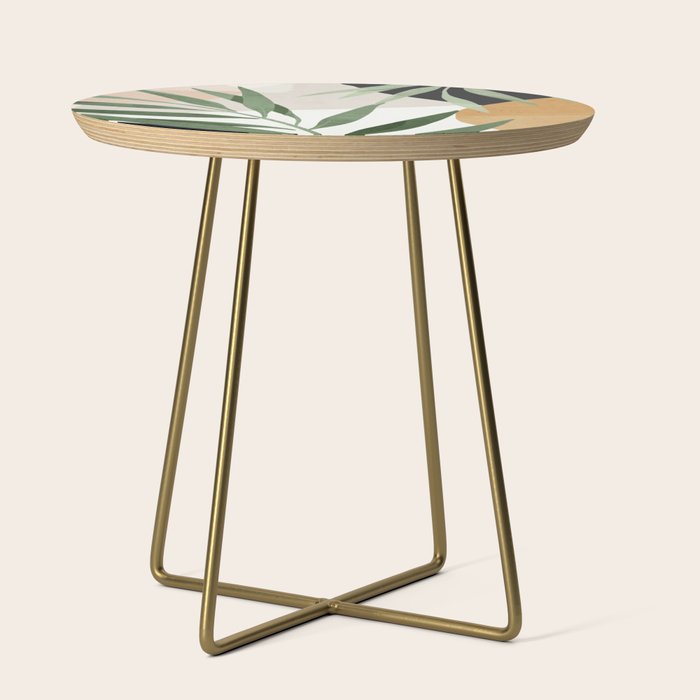 Abstract Art Tropical Leaves 72 Side Table Gallery Image 1
