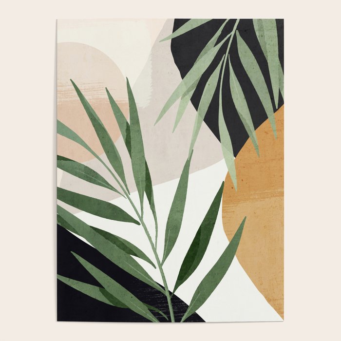 Abstract Art Tropical Leaves 72 Poster Gallery Image 4