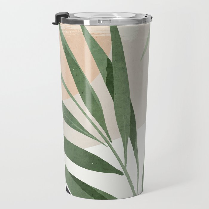 Abstract Art Tropical Leaves 72 Travel Mug Gallery Image 3