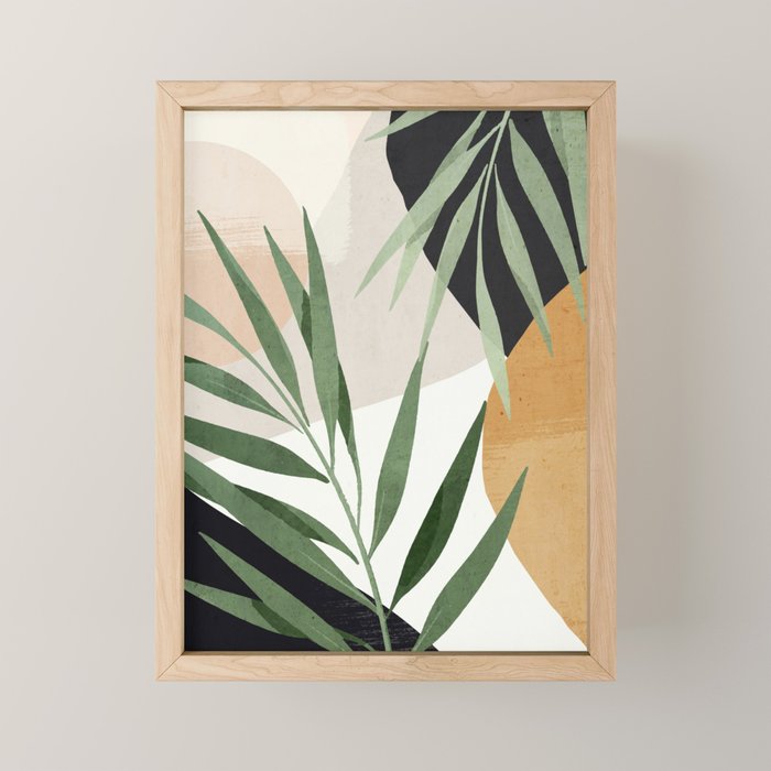 Abstract Art Tropical Leaves 72 Mini Art Print Gallery Image 1
