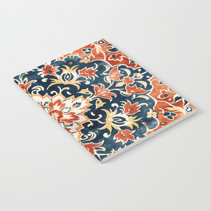 Indigo and Floral Spice Mandala Notebook Gallery Image 2
