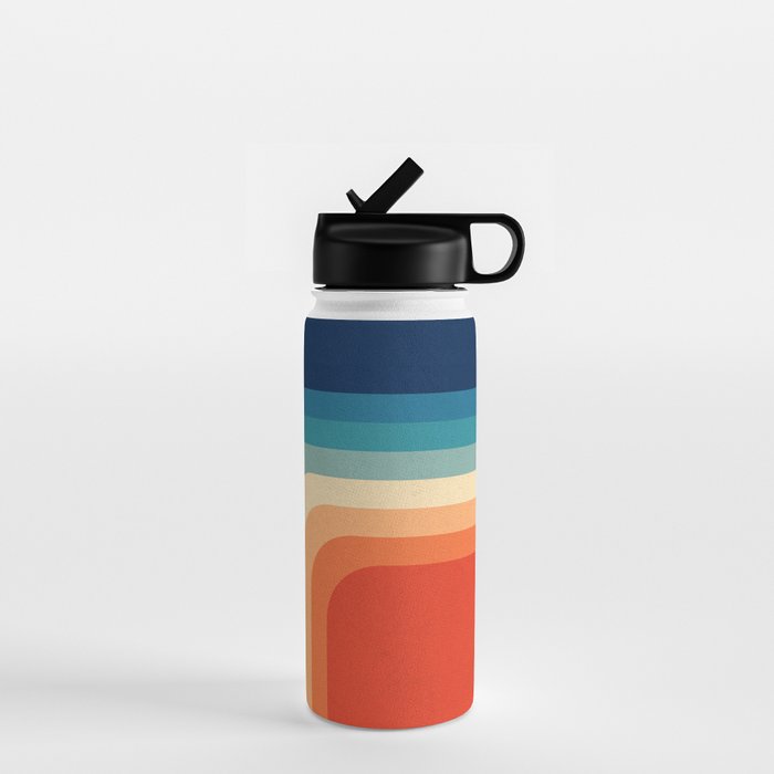 Retro 70s Color Palette III Water Bottle Gallery Image 1