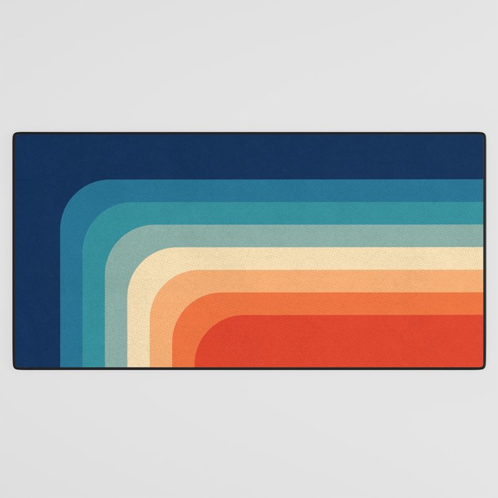 Retro 70s Color Palette III Desk Mat Gallery Image 3