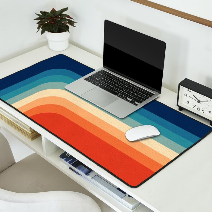 Retro 70s Color Palette III Desk Mat Gallery Image 2
