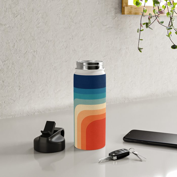 Retro 70s Color Palette III Water Bottle Gallery Image 5