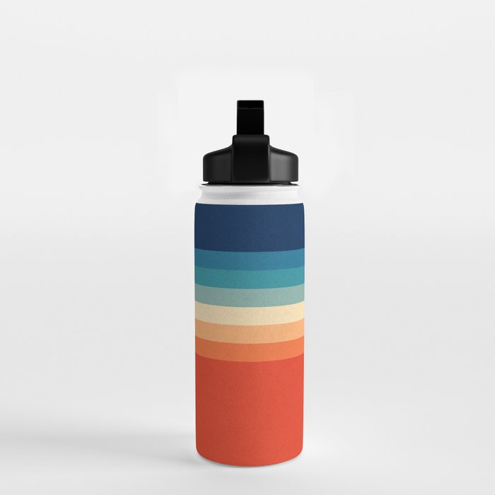 Retro 70s Color Palette III Water Bottle Gallery Image 2