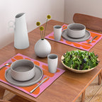 Orange Shapes on Pink Placemat Gallery Image 2