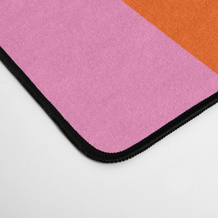 Orange Shapes on Pink Desk Mat Gallery Image 4
