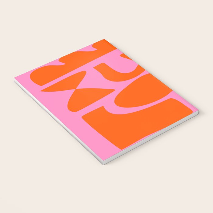 Orange Shapes on Pink Notebook Gallery Image 3