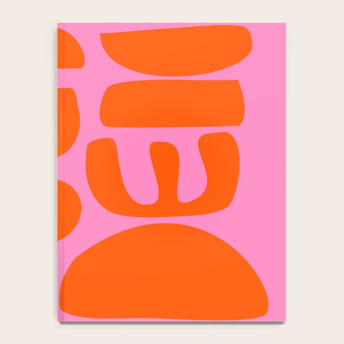 Orange Shapes on Pink Notebook Gallery Image 4