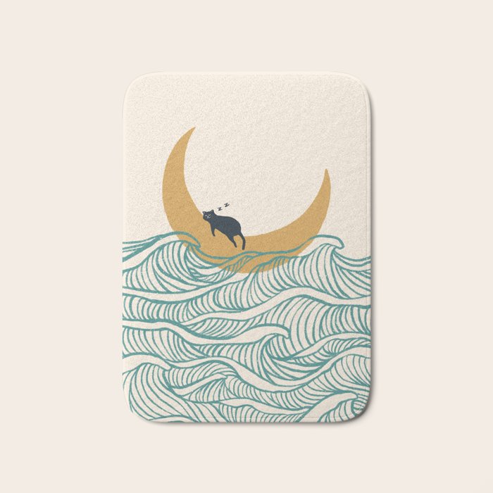 Good Night Meow 1 Bath Mat Gallery Image 1