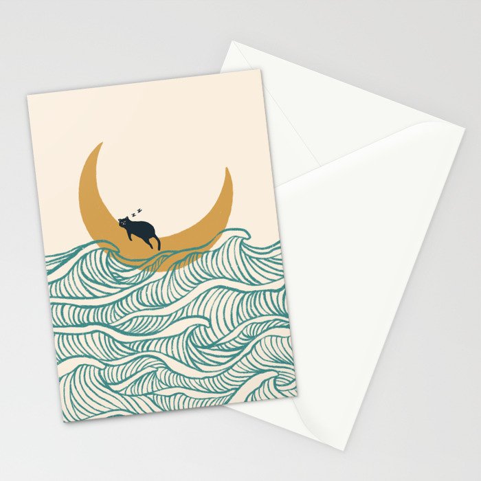 Good Night Meow 1 Stationery Card Gallery Image 2