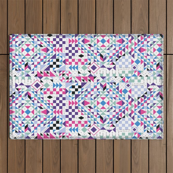 BM3 Tribal geometric Outdoor Rug Gallery Image 1