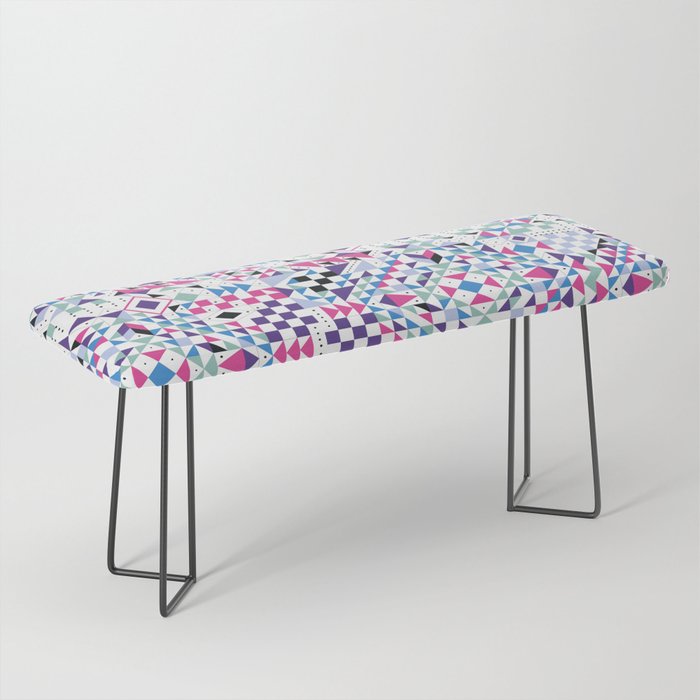 BM3 Tribal geometric Bench Gallery Image 1