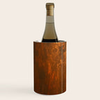 Earthy Rust Copper and Bronze Japandi Art Wine Chiller Gallery Image 2