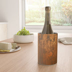 Earthy Rust Copper and Bronze Japandi Art Wine Chiller Gallery Image 4