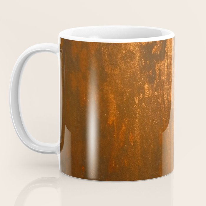 Earthy Rust Copper and Bronze Japandi Art Coffee Mug Gallery Image 3