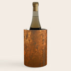 Earthy Rust Copper and Bronze Japandi Art Wine Chiller Gallery Image 3