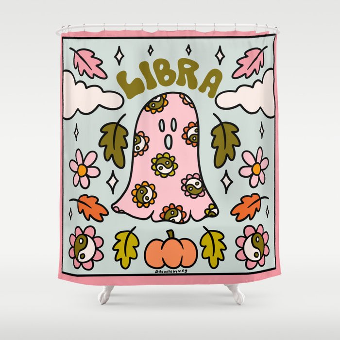 Libra Ghost Shower Curtain Gallery Image 1