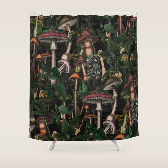 Mushroom Paradise III Shower Curtain Gallery Image 1