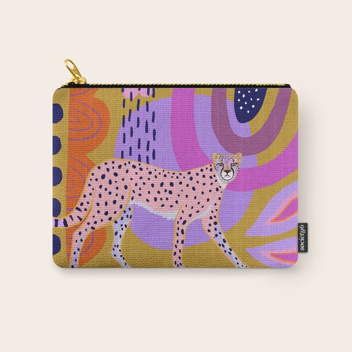 Modern Cheetah Carry All Pouch Gallery Image 1