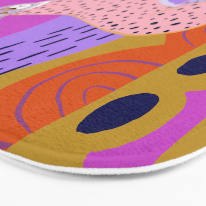 Modern Cheetah Bath Mat Gallery Image 3