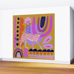 Modern Cheetah Wall Mural Gallery Image 2