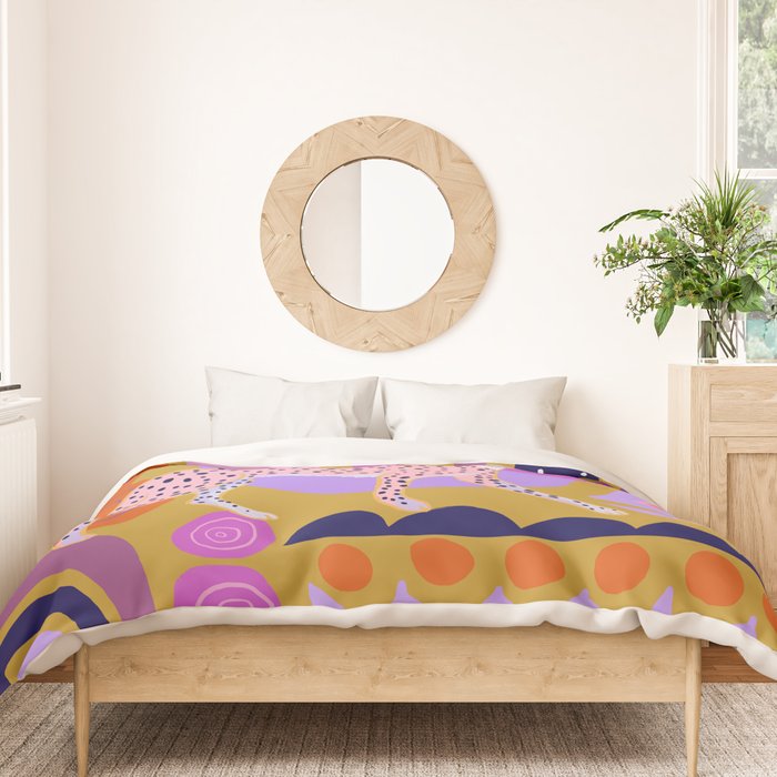 Modern Cheetah Duvet Cover Gallery Image 3