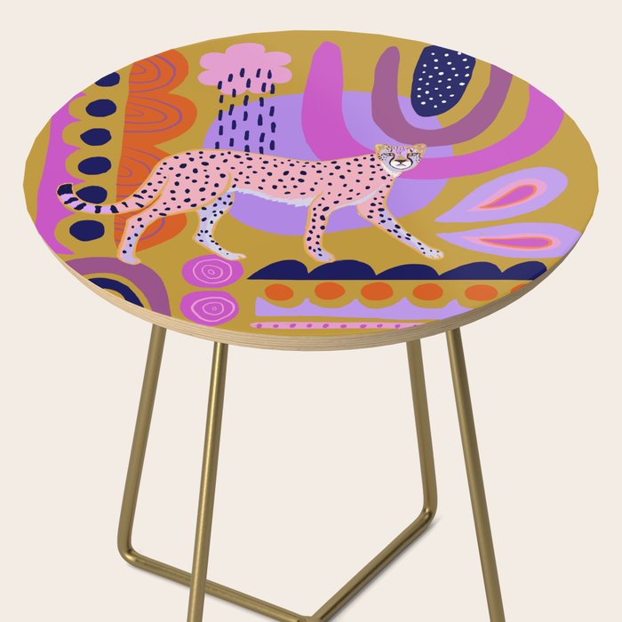 Modern Cheetah Side Table Gallery Image 2