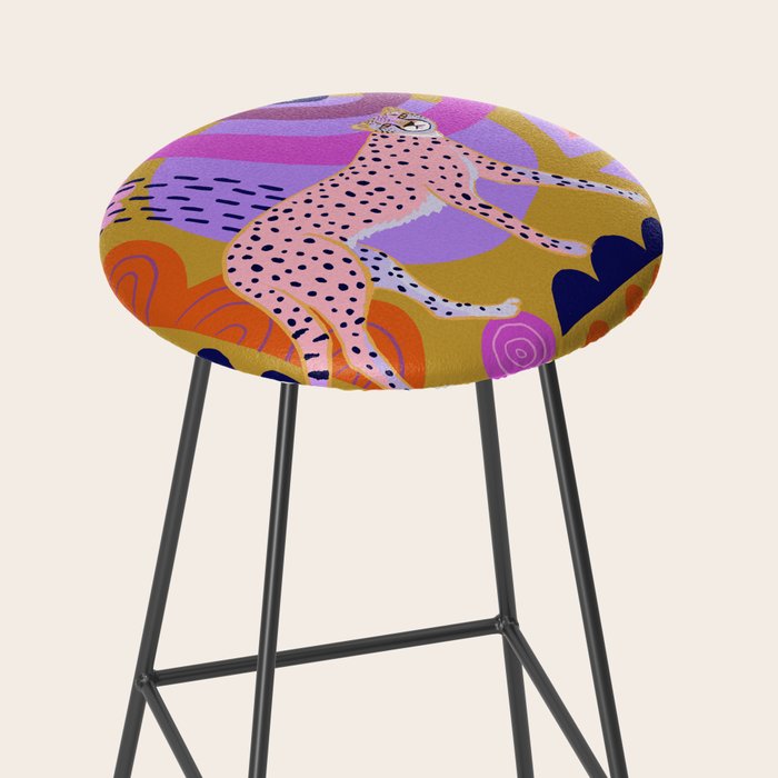 Modern Cheetah Stool Gallery Image 2