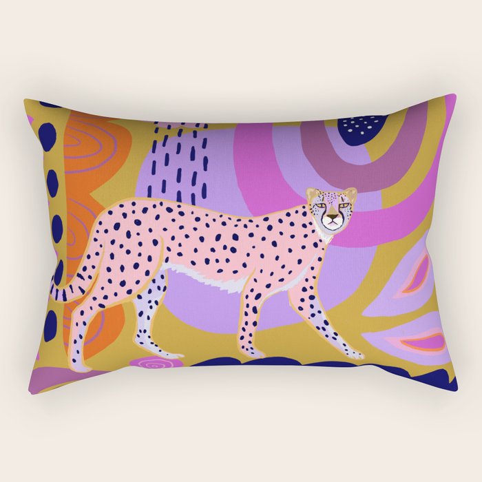 Modern Cheetah Rectangular Pillow Gallery Image 2