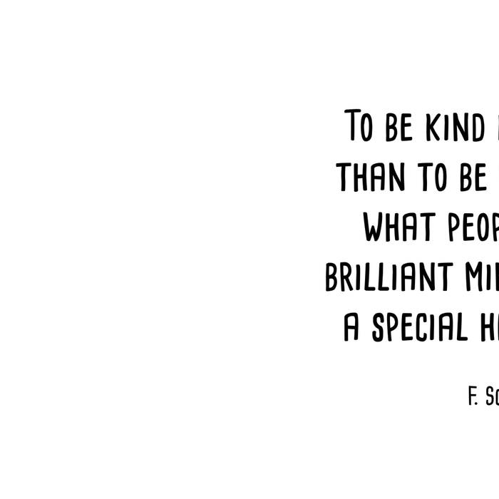To Be Kind Is More Important... F. Scott Fitzgerald Quote Coffee Mug Gallery Image 2