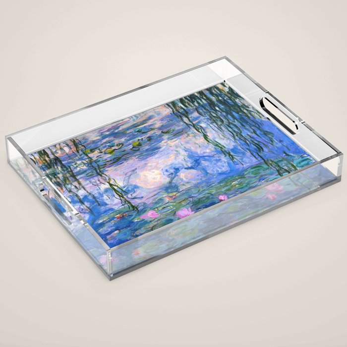 Water Lilies Monet Acrylic Tray Gallery Image 1