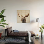 Moose - Colorful Wood Wall Art Gallery Image 2
