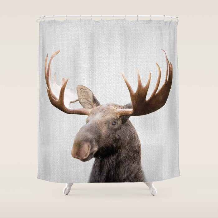 Moose - Colorful Shower Curtain Gallery Image 1