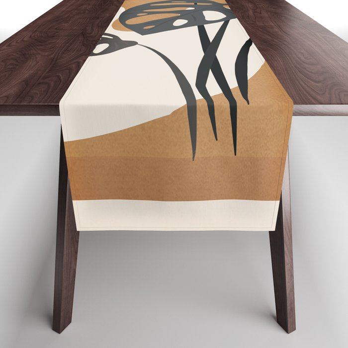 Minimalist Abstract Art Branch 6 Table Runner Gallery Image 1