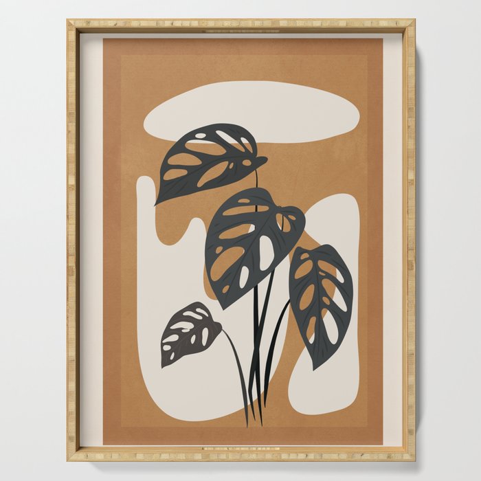 Minimalist Abstract Art Branch 6 Serving Tray Gallery Image 1