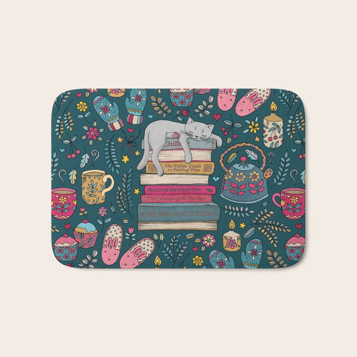 How to Hygge Like a Cat Bath Mat Gallery Image 1