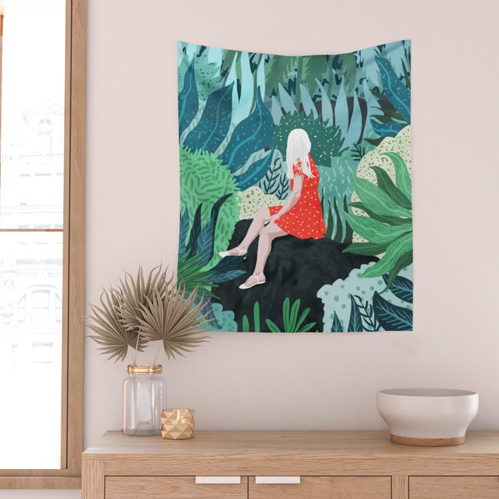 Forest Gaze Wall Tapestry Gallery Image 2