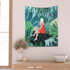Forest Gaze Wall Tapestry Gallery Image 2