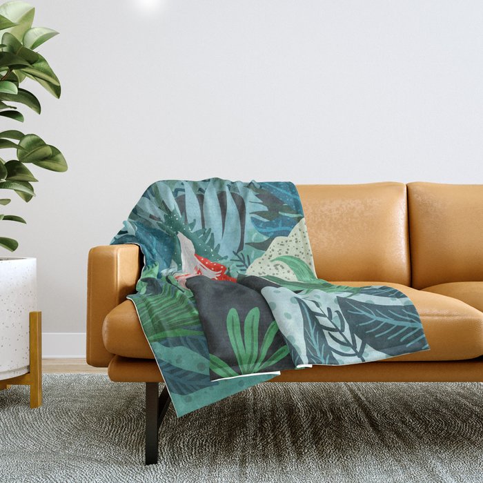 Forest Gaze Throw Blanket Gallery Image 1