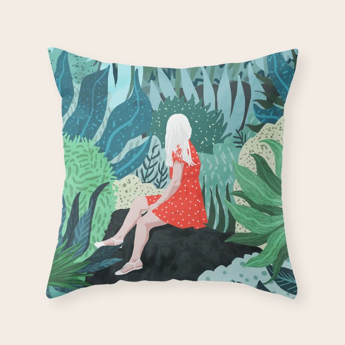 Forest Gaze Throw Pillow Gallery Image 6