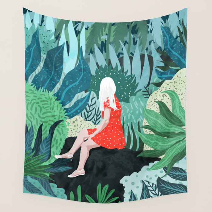Forest Gaze Wall Tapestry Gallery Image 1