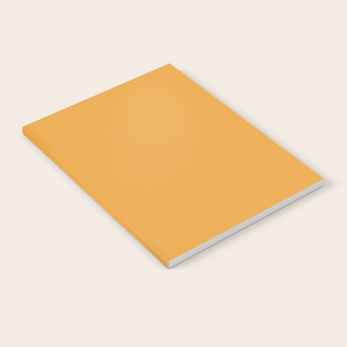 Apricot Orange Solid Color Notebook Gallery Image 1